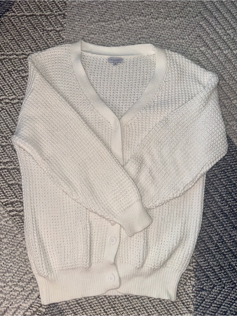 Qualfort 100% Cotton Chunky Knit Cardigan - Picture 4 of 7